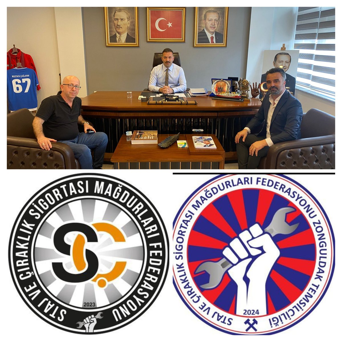STAJ VE ÇIRAKLIK SİGORTASI MAĞDURLARI FEDERASYONU (@cirakstajfed) on Twitter photo Zonguldak İl Temsilciliğimiz olarak bugün, AK Parti Zonguldak İl Başkanı Sayın Mustafa Çağlayan’ı makamında ziyaret ettik
<a href="/akzonguldak67/">AK Parti Zonguldak</a>
<a href="/mcaglayan9/">Mustafa Çağlayan</a>
<a href="/Zonguldakscsm/">Zonguldak çırak ve staj mağdurlari il temsilciliği</a>
<a href="/celalcakmakcilr/">Celal Çakmakcilar</a>
<a href="/BrhnDmr67/">EST Burhan Demir</a>
<a href="/Akparti/">AK Parti</a>
<a href="/RTErdogan/">Recep Tayyip Erdoğan</a>
<a href="/AKParti_GMYerel/">AK Parti Yerel Yönetimler Başkanlığı</a>
<a href="/mustafademir/">Mustafa Demir 🇹🇷</a>
<a href="/AKGMTeskilat/">AK Parti Teşkilat Başkanlığı</a>
Ziyaretimizde, Zonguldak İl Temsilciliğimiz olarak bugün, AK Parti Zonguldak İl Başkanı Sayın Mustafa Çağlayan’ı makamında ziyaret ettik
<a href="/akzonguldak67/">AK Parti Zonguldak</a>
<a href="/mcaglayan9/">Mustafa Çağlayan</a>
<a href="/Zonguldakscsm/">Zonguldak çırak ve staj mağdurlari il temsilciliği</a>
<a href="/celalcakmakcilr/">Celal Çakmakcilar</a>
<a href="/BrhnDmr67/">EST Burhan Demir</a>
<a href="/Akparti/">AK Parti</a>
<a href="/RTErdogan/">Recep Tayyip Erdoğan</a>
<a href="/AKParti_GMYerel/">AK Parti Yerel Yönetimler Başkanlığı</a>
<a href="/mustafademir/">Mustafa Demir 🇹🇷</a>
<a href="/AKGMTeskilat/">AK Parti Teşkilat Başkanlığı</a>
Ziyaretimizde,