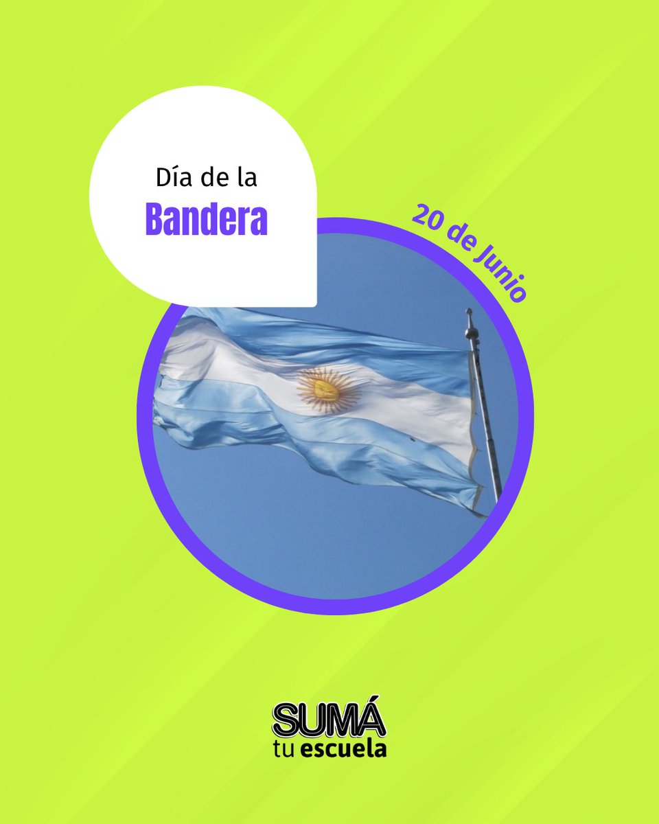 🇦🇷 Hoy celebramos el Día de la Bandera, símbolo de nuestra identidad y compromiso con la educación pública.

💙 
#DíaDeLaBandera #SumáTuEscuela #EducaciónQueTransforma
