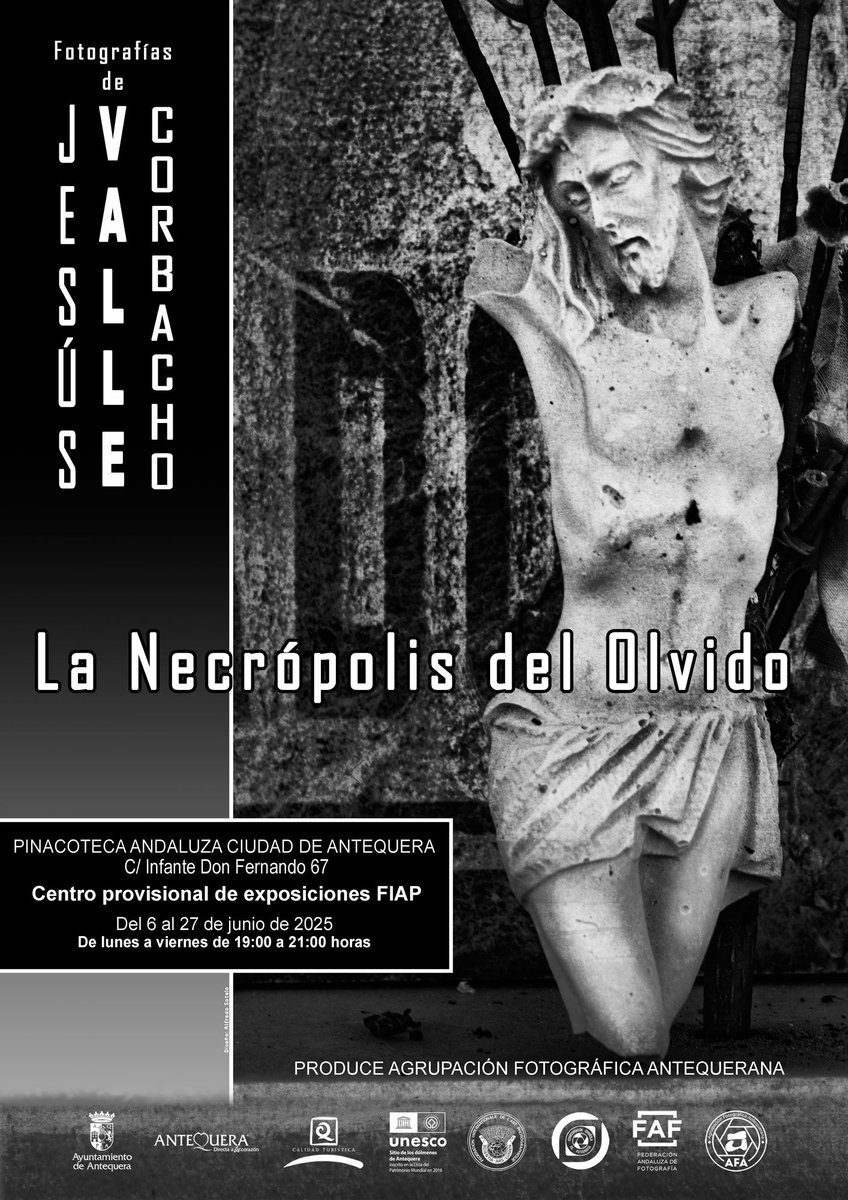 🗿 ¿#QuéHacer hoy #viernes?
#Junio para disfrutar de la oferta cultural de Antequera

▫️Sentimientos
▫️Flamenco, código abierto
En <a href="/MADantequera/">MAD</a>

▫️Primavera
Espacio Tribuna

▫️Colección Delgado
En <a href="/MVCAntequera/">Museo de la Ciudad de Antequera</a>

▫️ Necrópolis del Olvido
San Juan de Dios

#Antequera es #MásCiudad