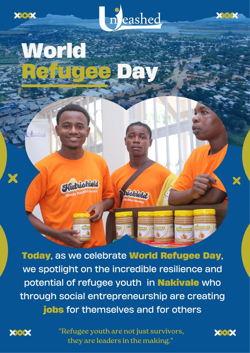 _UnleashedUG's tweet image. On this 2️⃣0️⃣2️⃣5️⃣ world #refugee day, we take the opportunity to celebrate our partners and supporters of jobs creation, jobs improvement, enterprise creation and development and much more the young refugees who are changing the narrative through their initiatives.
@Refugees