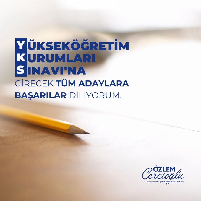 YKS Adaylarına Başarı Dileriz
