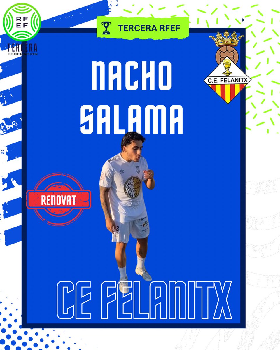 𝗣𝗿𝗼𝗷𝗲𝗰𝘁𝗲 𝟮𝟬𝟮𝟱/𝟮𝟲 

🛠️ Seguim construint il•lusió 

👉 𝗡𝗮𝗰𝗵𝗼 𝗦𝗮𝗹𝗮𝗺𝗮 

🤍 Serà la seva 3 temporada com a felanitxer 

#vamosfela #orgullfelanitxer #projecte2025/26