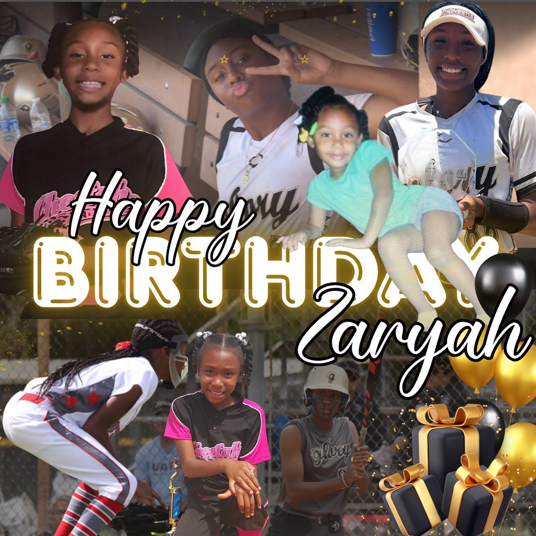 Happy Birthday to our girl ZARYAH WILLIAMS!! 🎊🎉🎈
Hoping you enjoy your special day kid! 🎉🎂🥳🎈🎁
#halosup😇