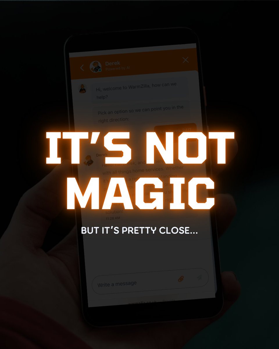 WarmZilla's tweet photo. It’s 3am. You’re having a home disaster. Everyone’s asleep. Who do you call?
 
Something’s coming — and it doesn’t eat, nap, or leave you waiting 24/7, 365. We’ll just say this: the UK’s best home services assistant is nearly here. https://t.co/U9C1tTO3HD