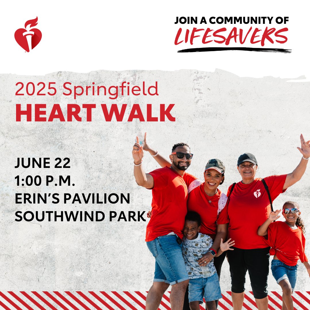 Want to save lives? Every walker who joins the Springfield Heart Walk, every dollar donated, means more people trained in lifesaving CPR, more research and more lifesaving moments for everyone. Donate now online at springfieldilheartwalk.org.