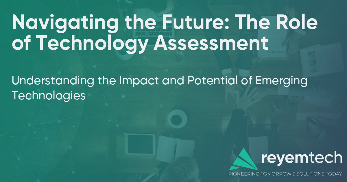 reyemtech's tweet image. 📰 New Article: Navigating the Future: The Role of Technology Assessment
Understanding the Impact and Potential of Emerging Technologies
Read the full article: reyemte.ch/7kz
#ReyemTech #TechInsights
