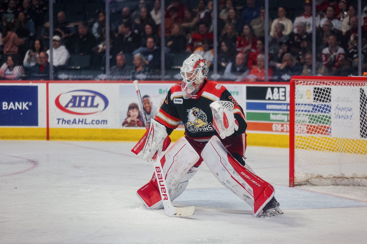 Sebastian Cossa showed a 21-15-5 record with a 2.45 goals-against average and a .911 save percentage in an AHL career-high 41 regular-season games. The AHL all-star ranked among the league leaders in games played (T8th), minutes played (2,424:37, 7th), wins (T10th), goals-against