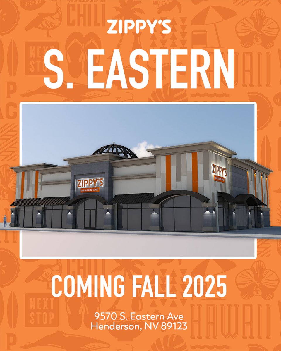 Next Stop...Henderson, Nevada! 🥳  We're excited to announce our third Zippy's Southern Nevada location, coming this Fall 🤙🏽

Want to join our team? Visit our upcoming hiring events! zippys.com/careers

Mahalo for all your continued support 🧡 Follow along for more updates!