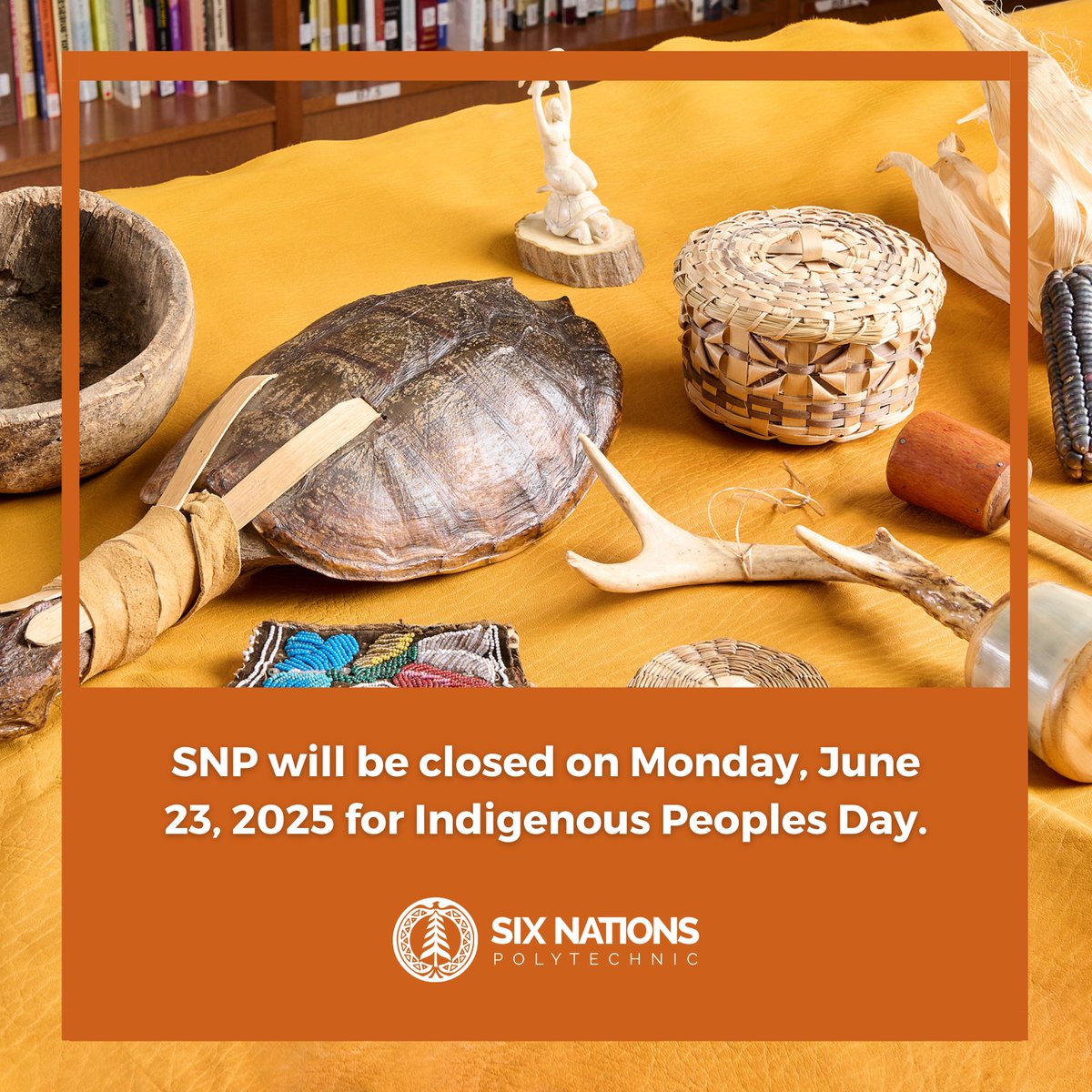 Saturday, June 21st marks Indigenous Peoples Day, a time to recognize the rich heritage and diverse cultures of First Nations people, Inuit, and Métis. This day celebrates their significant contributions throughout history.

SNP will be closed on Monday, June 23rd.