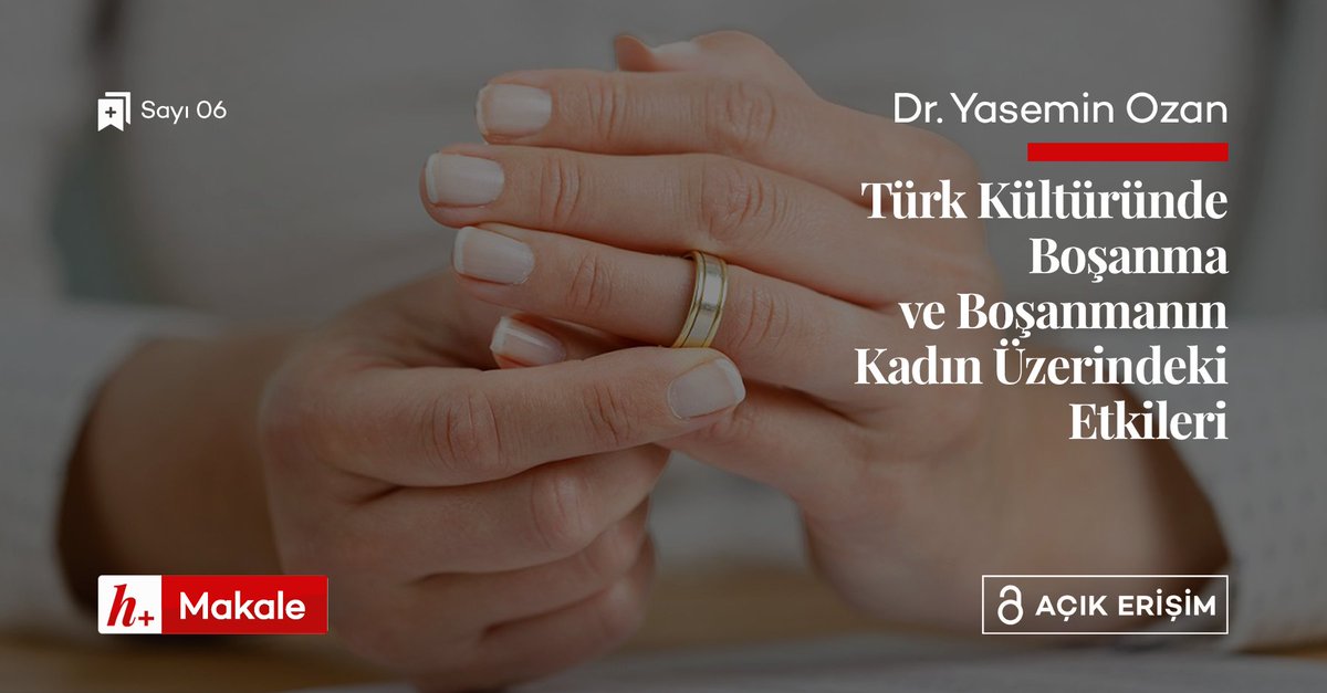 hplusdergi's tweet photo. Dr. Yasemin Ozan, “Türk Kültüründe Boşanma ve Boşanmanın Kadın Üzerindeki Etkileri” başlıklı yazısında, boşanmanın kadın üzerindeki çok boyutlu etkilerini toplumsal cinsiyet rolleri ve sosyokültürel baskılar bağlamında ele alıyor.

Makalenin tamamı için:
https://t.co/1JFszR9sZ6 https://t.co/Bxx1Vnmvse