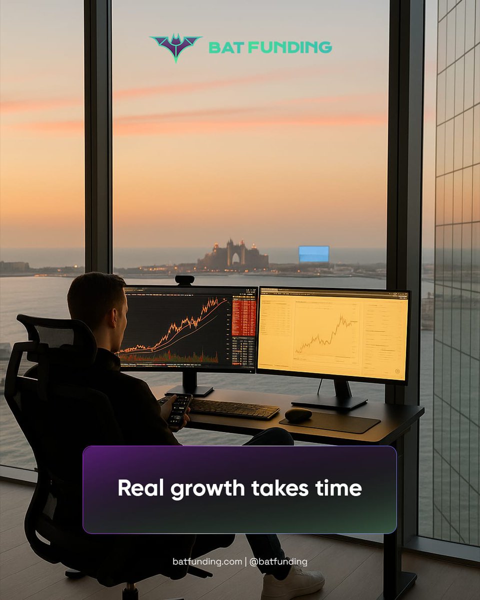 Ignore the noise.
Trust your analysis.
Stay in the trade.

Because real growth takes time.

#technicaltrading #batfunding #tradewithconviction #propfirmtrading #forextrading