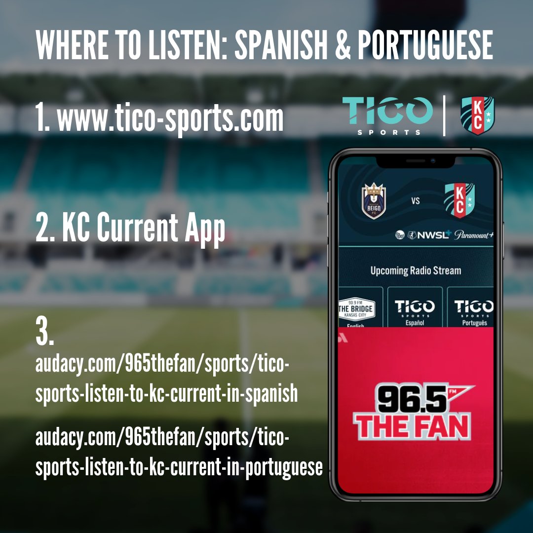 ¡DÍA DE JUEGO – EN CASA! ¡Seguimos en Mes de Orgullo!
✈️ KC Current 🆚 Angel City FC
🕛 7:00 PM | 📅 6/20
🎧 Escuchen en Tico Sports para las transmisiones en español y portugués! tico-sports.com