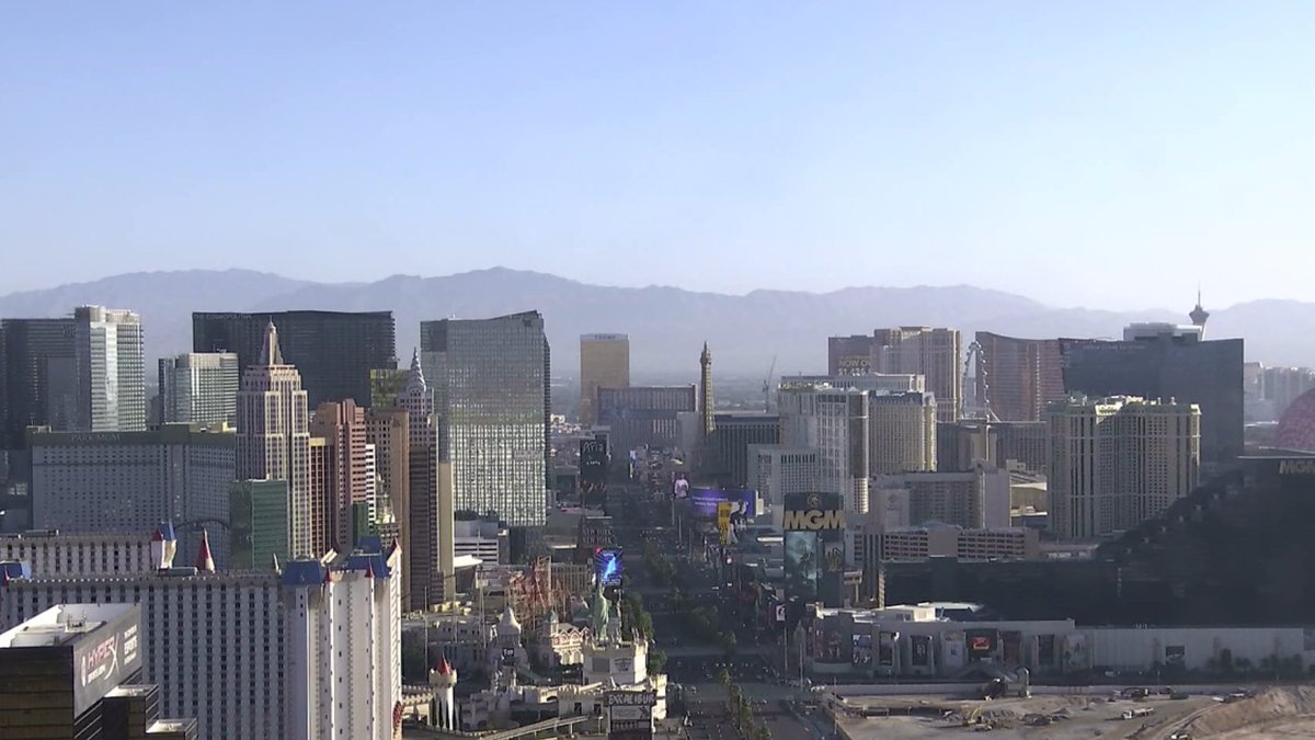 Las Vegas wakes up to the 80s on this first day of summer.