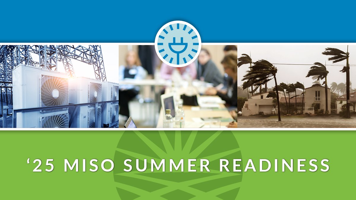 Hot weather is in the forecast this weekend and into next week, which means higher electricity demand across our region. Learn how MISO prepares for high temperatures and works to keep the grid reliable all summer long in our latest blog: ow.ly/NyZ950WcVrs

#EnergyTwitter