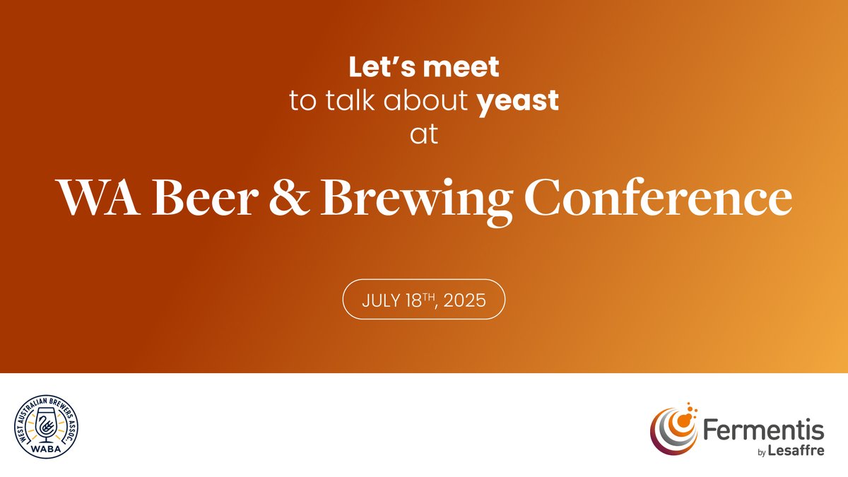🗓️🍺 Excited to announce our participation in the WA Beer &amp; Brewing Conference 2025! Join us for expert sessions, sensory experiences, and brewing innovations. Stop by our booth to discover how we can support your brewing journey!
#WABeer #BrewingConference