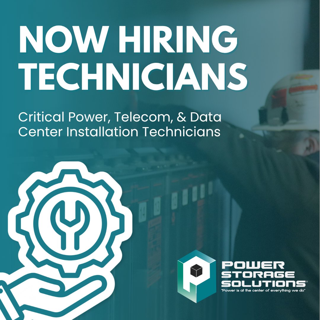 PWRSS1's tweet image. Power Storage Solutions is a place where hands-on work meets high-level opportunity. Power your career with better pay, better benefits, and a better team. Apply today at pwrss1.com/careers ⚡️
#PowerStorageSolutions #Hiring #ServiceTechnicians #CriticalPowerCareers