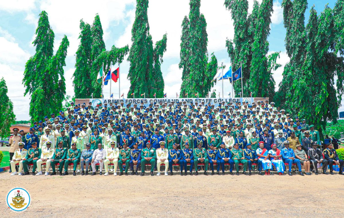 “Lead with courage and humility, embrace innovation and jointness", CAS charges junior course 99 graduands at AFCSC

The Chief of the Air Staff (CAS), Air Marshal Hasan Bala Abubakar, on Friday, 20 June 2025, delivered an inspiring address as the Special Guest of Honour at the