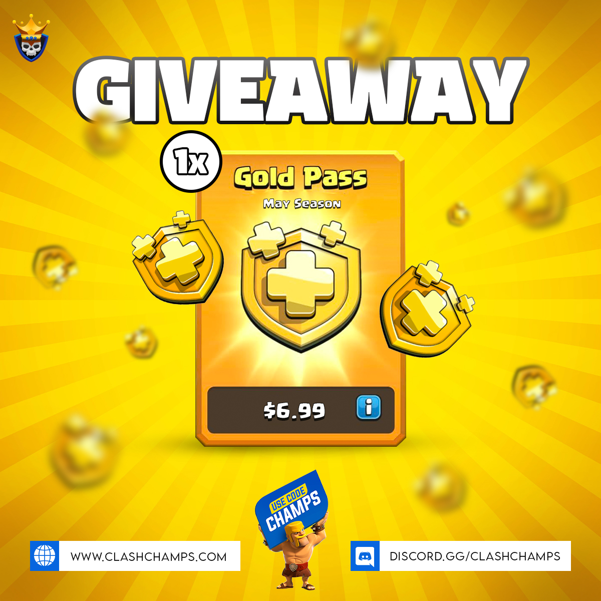 Comment anything below — we’re picking 1 random GOLD PASS winner! 🤑

❌ No rules. Just drop a comment &amp; you’re in! 😎