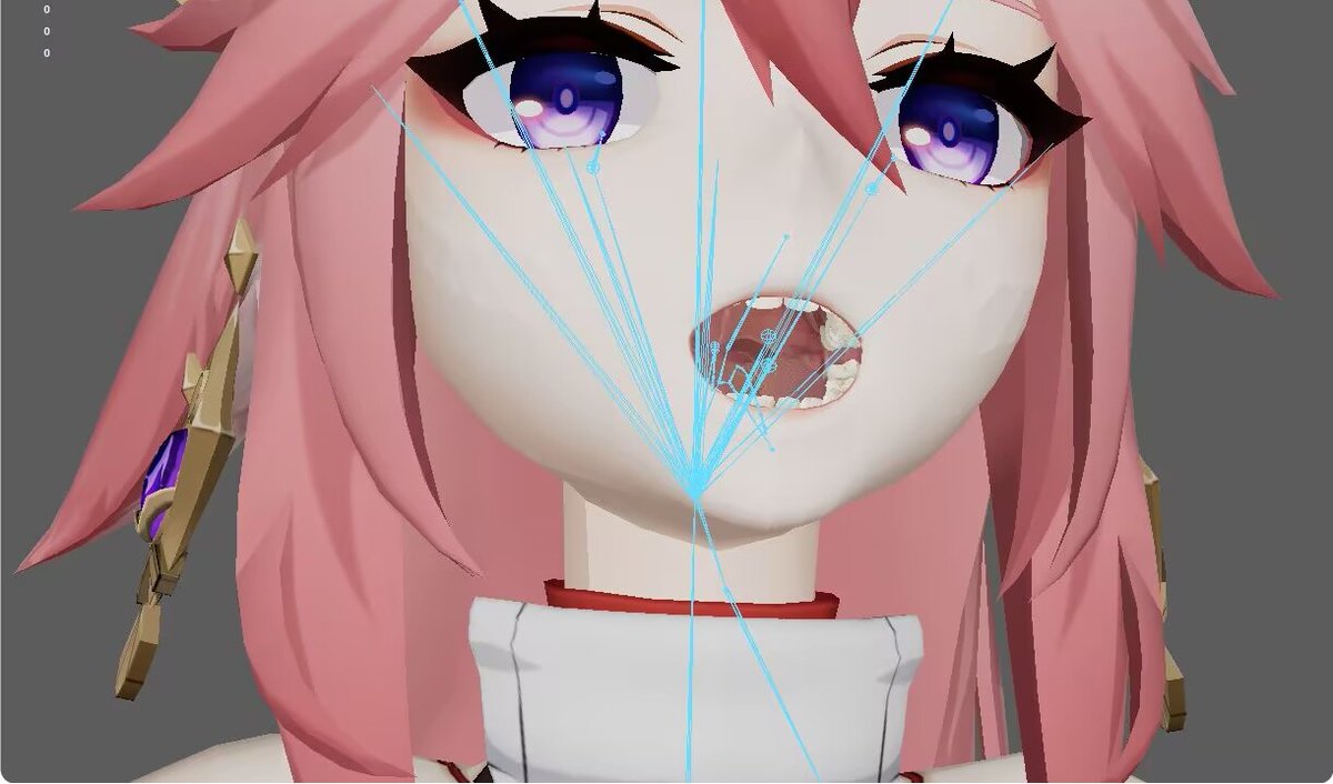 Now I can finally feed her one by one

The oral model has been redone. This won't be the final version
