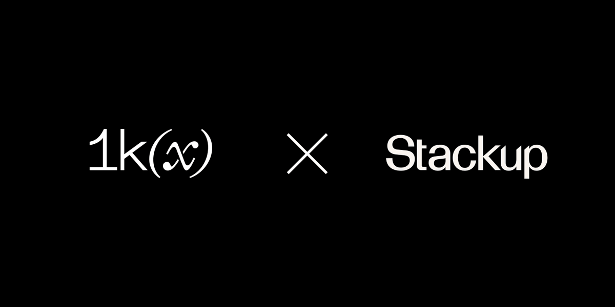 Excited for <a href="/1kxnetwork/">1kx</a> to lead this funding round into <a href="/stackup_fi/">Stackup</a>, a smart account platform for seamless onchain financial operations.

Stackup has been at the forefront of account abstraction, deploying the first mainnet ERC-4337 wallet in January 2022 and building