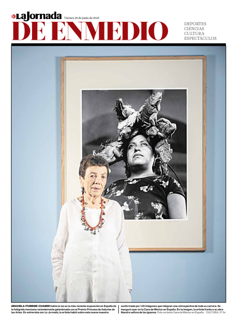 Hoy en #LaJornadaDeEnmedio:

'Graciela Iturbide: Cuando habla la luz' es la más reciente exposición en España de la fotógrafa mexicana recientemente galardonada con el Premio Princesa de Asturias de las Artes.
En entrevista con <a href="/LaJornada/">La Jornada Impresa</a>, la artista habló sobre esta nueva