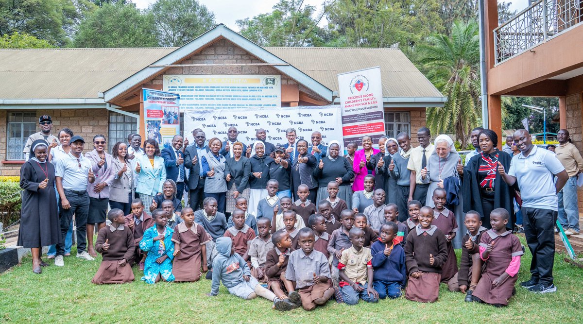Planting seeds of knowledge &amp; trees for the future! 🌳 Today, we donated school bags &amp; supplies to Amani Primary School and took a green step forward by planting trees. We're committed to sustainability and our goal of 10M trees by 2030 
#NCBAKawangware #NCBATwendeMbele #Goforit