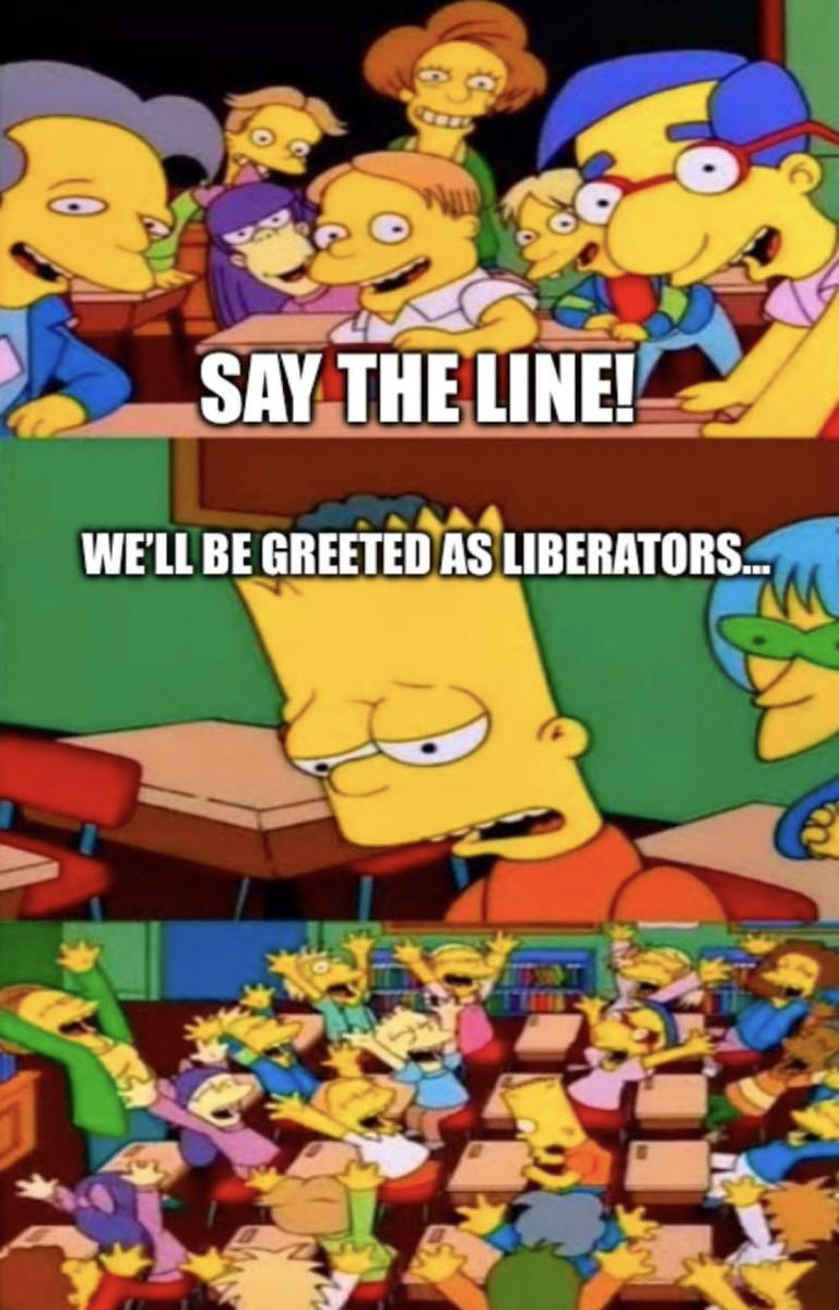 Please don’t fall for the regime change BS again. We are not the world’s savior.
