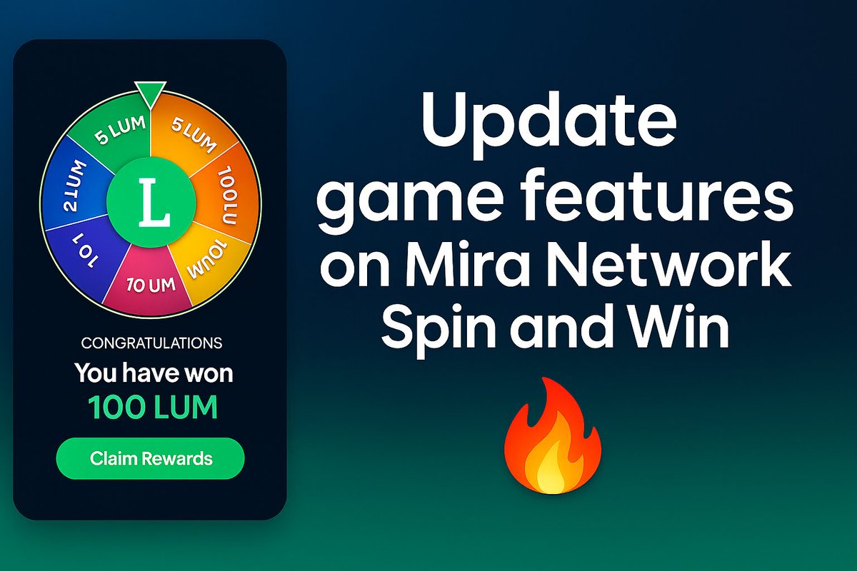 rolzycrypto's tweet image. Big News Update on Mira Network App 🥳

Game App Rolling Spin and win feature will be released soon. Keep an eye on the update announcement on Mira Network&apos;s Twitter account @miranetwork_ 

#MiraNetworkEvent #updateapp 
#gaming #GameSpin #Lumira #Rewards #LUM #MIRA