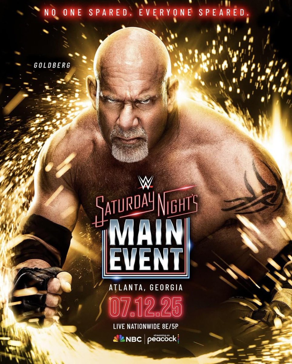 WWE have now officially confirmed that Goldberg vs Gunther for the World Heavyweight Championship at Saturday Night’s Main Event will indeed be Goldberg’s retirement match. 

July 12. Atlanta, Georgia.