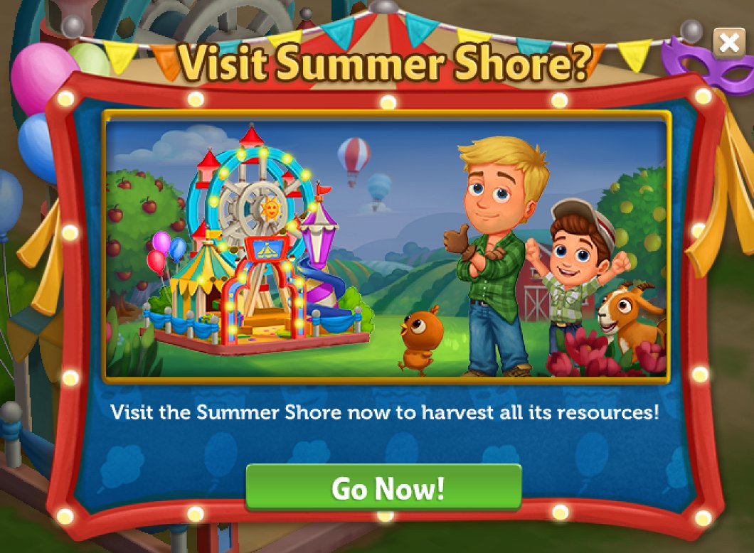 The Summer Shore is filled with amazing Summer Goodies! 🎁🎉 Check it out now and grab some seasonal items! ✨🐥 #FarmVille2OnWeb

ZyngaGames ▶️ zynga.my/zfarmville2?so…
Facebook ▶️ zynga.my/farmville2