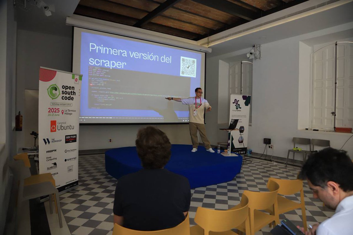 OpenSouthCode (@opensouthcode) on Twitter photo 🔮 No es magia, es Python 🐍
<a href="/IvanInVR/">Iván V.R (Deprecating) 🐘🦋</a> acaba de compartir en #OpenSouthCode25 una charla llena de ingenio sobre cómo atrapar las APIs del Catastro con herramientas #opensource y un poco de magia… bueno, ¡Python! 😄
👉 opensouthcode.org/conferences/op… 🔮 No es magia, es Python 🐍
<a href="/IvanInVR/">Iván V.R (Deprecating) 🐘🦋</a> acaba de compartir en #OpenSouthCode25 una charla llena de ingenio sobre cómo atrapar las APIs del Catastro con herramientas #opensource y un poco de magia… bueno, ¡Python! 😄
👉 opensouthcode.org/conferences/op…