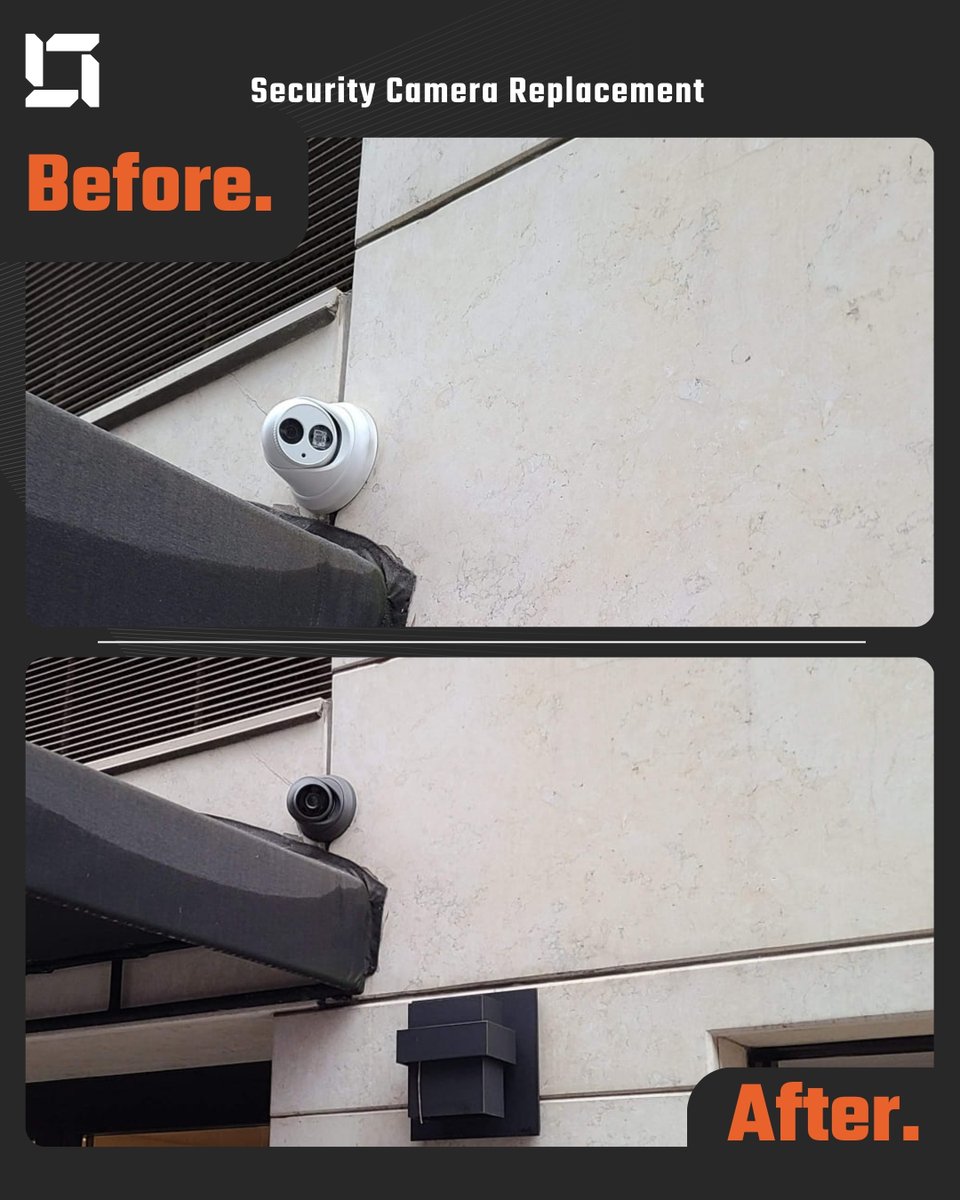 Vertex_Security's tweet image. Upgraded our security! 🔒 Swapped the old white camera for a sleek black one that blends perfectly with the building’s exterior. Smart, subtle, and secure. 

#CCTVUpgrade #BuildingAesthetics #SecurityWithStyle #VertexSecurity #NYCSecuritySolutions