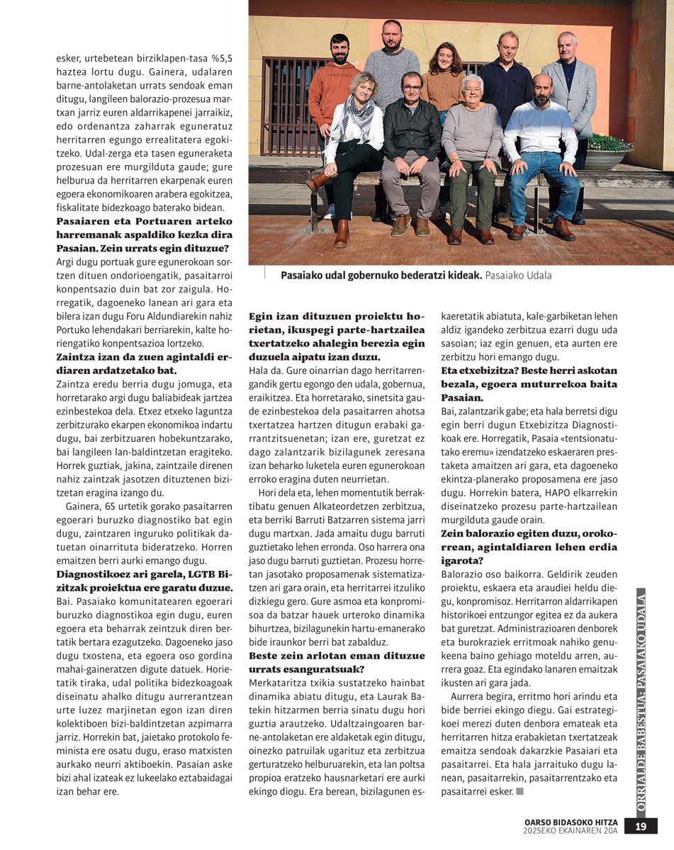 Bi urte igaro dira zuek, herritarrek, gugan jarritako konfiantzari esker Udal Gobernu berria osatu genuenetik.

Egindako lanaren errepasoa eta balorazioa egin dut Oarsoaldeko Hitzak gaur argitaratutako elkarrizketan.

Udal webgunean, xehetasunak: labur.eus/agintaldi-erdia