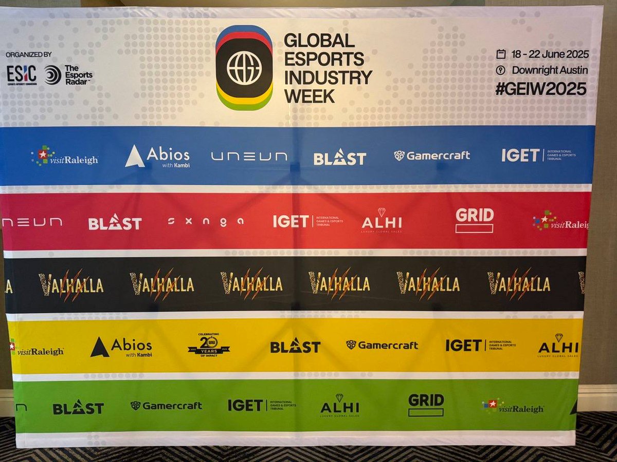 If you're at Global Esports Industry Week right now, there's no escaping it: Valhalla is everywhere!

The main stage, banners, lanyards, interaction stations, giveaways, and even the furniture.

This is unmatched visibility for Valhalla as we gear up for Mainnet on June 30. ⚔️