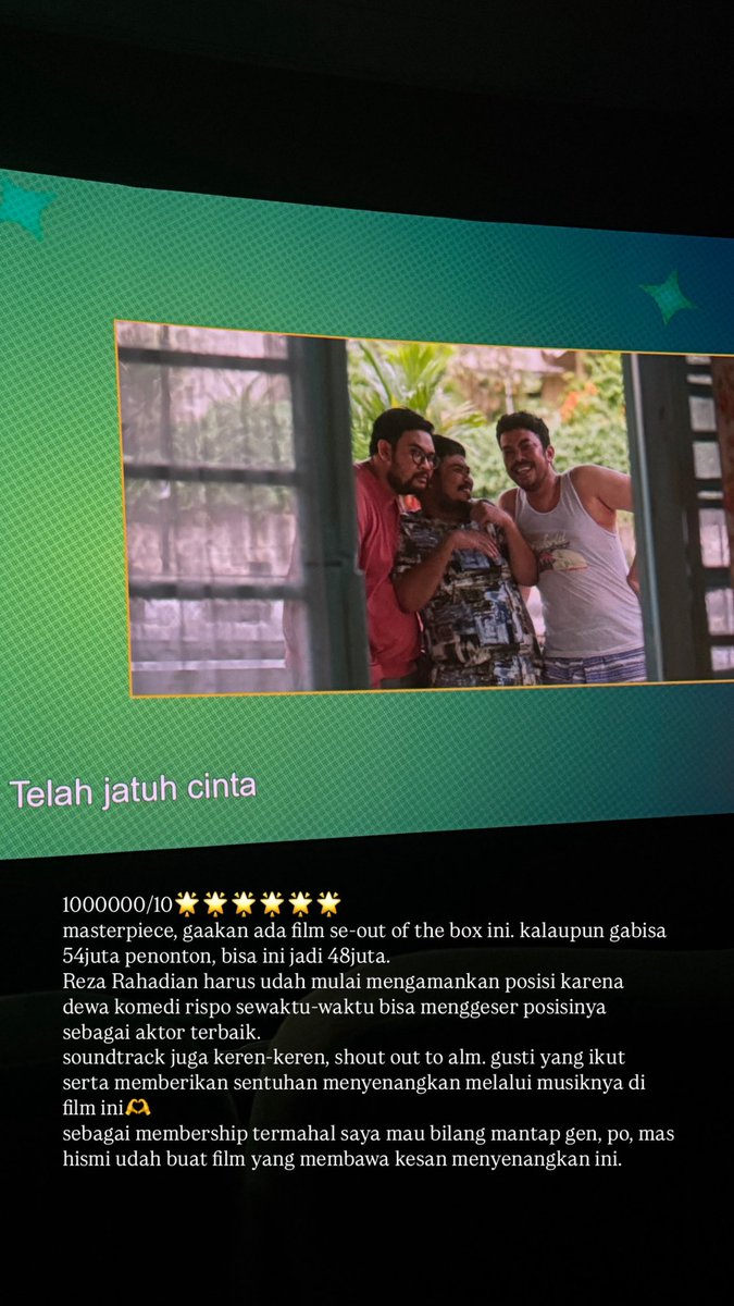 keren bang <a href="/Rigensih/">GJLS Ibuku Ibu Ibu Sedang Tayang!</a> <a href="/anantarispo/">GJLS IBUKU IBU IBU SEDANG TAYANG</a> <a href="/hifdzikhoir/">FILM GJLS : IBUKU IBU-IBU . 12 JUNI!!!</a> bener bener ga berhenti ketawa, even di sad scene aja ada ketawanya. bener-bener out of the box banget ini film terbaik. bahkan sampe rumah membership termahal ini masih senyum senyum sendiri krn senang🫶