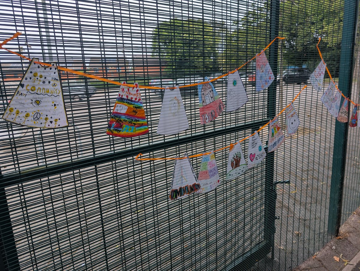#RefugeeWeek Some of our cape designs at the Juniors turned into bunting to celebrate Community as a Superpower! @ServiceEthnic