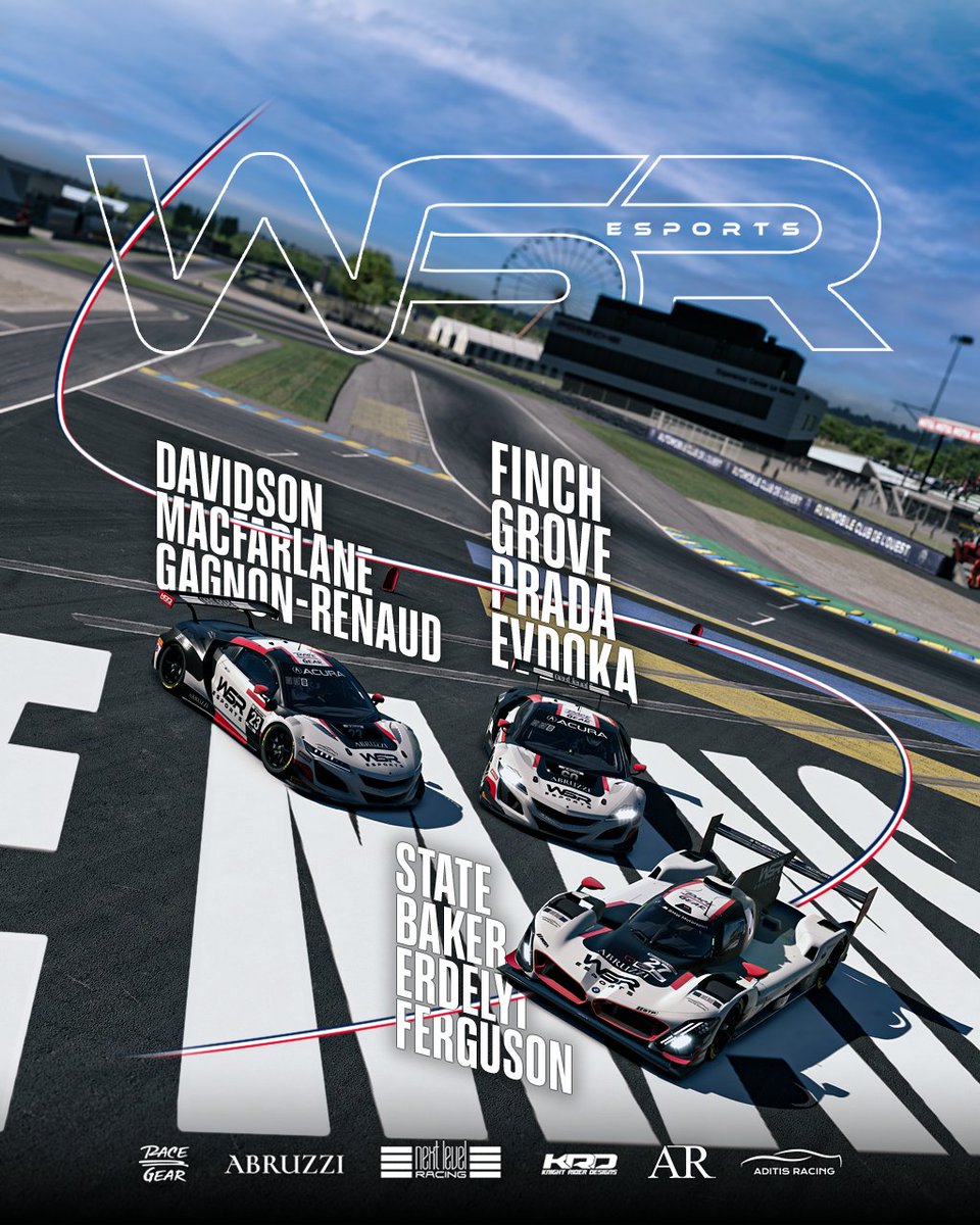 Majors 24! We are back for another <a href="/Majors_Series/">The Majors Series</a> event, this time Le Mans 24hrs. We have three teams all together, fully prepared for what this race throws at us 🌞🌥️🌧️🌑

Partners:
<a href="/nextlvlracing/">Next Level Racing</a> 
<a href="/Abruzzionline/">Abruzzi Official</a> 
RaceGear
ADITIS Racing
Knight Rider Designs

Media by: AR Media