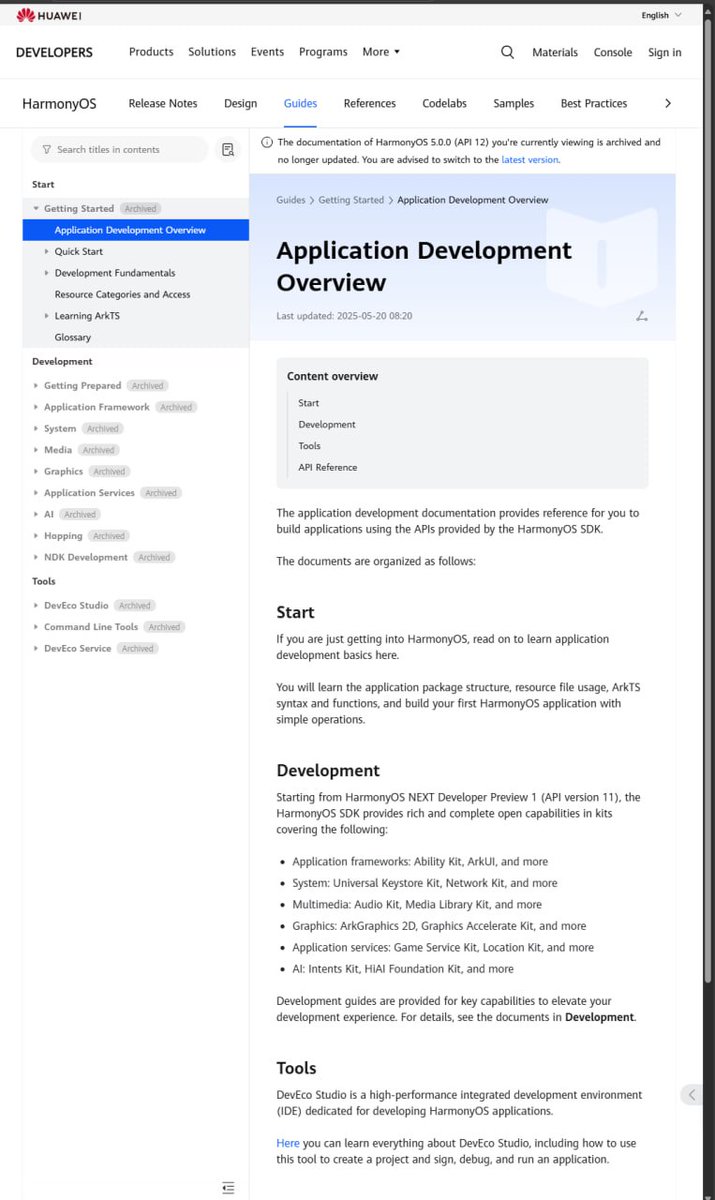 LivingInHarmony's tweet photo. https://t.co/njnxsBaAis ArkTS
https://t.co/TPBesKiPVy ArkUI
&amp;
Global HarmonyOS Developer Guide resources link with HarmonyOS 5.1.0(18) stable, up to date info
https://t.co/QLxhlzHuox
#HDC2025 #HarmonyOS #HarmonyOS5 #ArkTS #ArkUI #DevResources https://t.co/eYm6AEv7jI