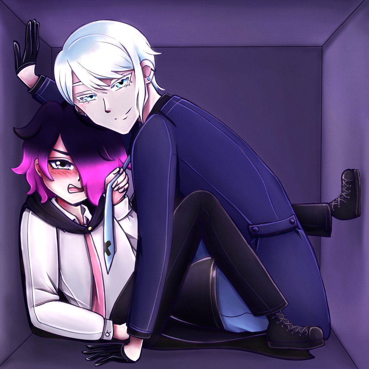 angsty_weeb's tweet photo. I put Ace (left) and Seph (right) in a box (the...drawing two characters in a box thing!!) .....and it looks like they were about to fuck </3 😭😭😭😭😭 https://t.co/Ixi6AlSzN4