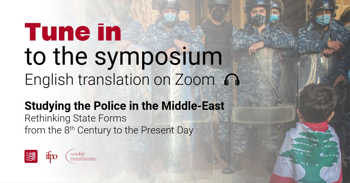 📅 23 June
Our symposium on Middle-East Policing will be translated in English on Zoom! See you on Monday 🤗

💻 Zoom: urlr.me/uKwh8k
📖 Programme: urlr.me/fRVguC
ℹ️ All the details on: carep-paris.org

📷 Nabil Ismaïl
#Policing
#MiddleEast
#History