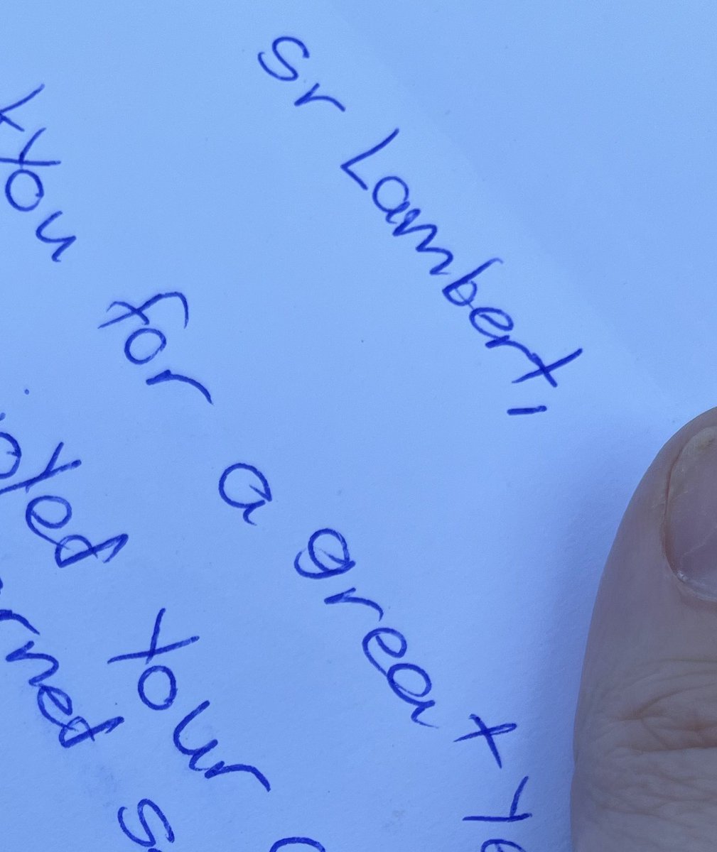 Last day for students! A few thoughtful notes are very much appreciated as the year winds down. Gracias A TI.