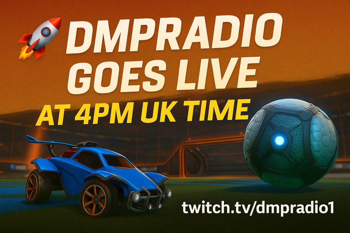 DangerMobProduc's tweet photo. ๐ฎ DMPRADIO1 is LIVE on Twitch at 4PM BST!
Jump into some high-flying action as we grind the #RoadToChamp in the brand new #RocketLeague season!
Letโs gooo ๐๐ฅ
๐ https://t.co/drug7RsFRq
#TwitchLive #NewSeason #DMPRADIO1 #UKStreamers https://t.co/J9gnliWOLK