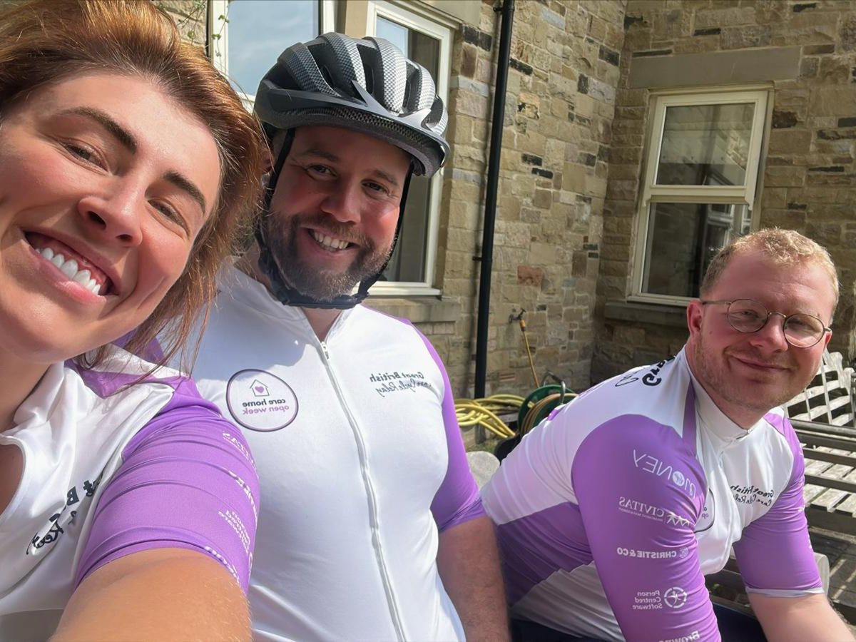 Last week, the Leaders in Care team took on the Great British Care Cycle Relay to raise awareness and funds for The Care Workers’ Charity 💙

👏 Huge thanks to Mike Turton, Lauren Turner, and Dale Cook.

Still want to support? 👉 bit.ly/3SK3yHH

#CareCycleRelay