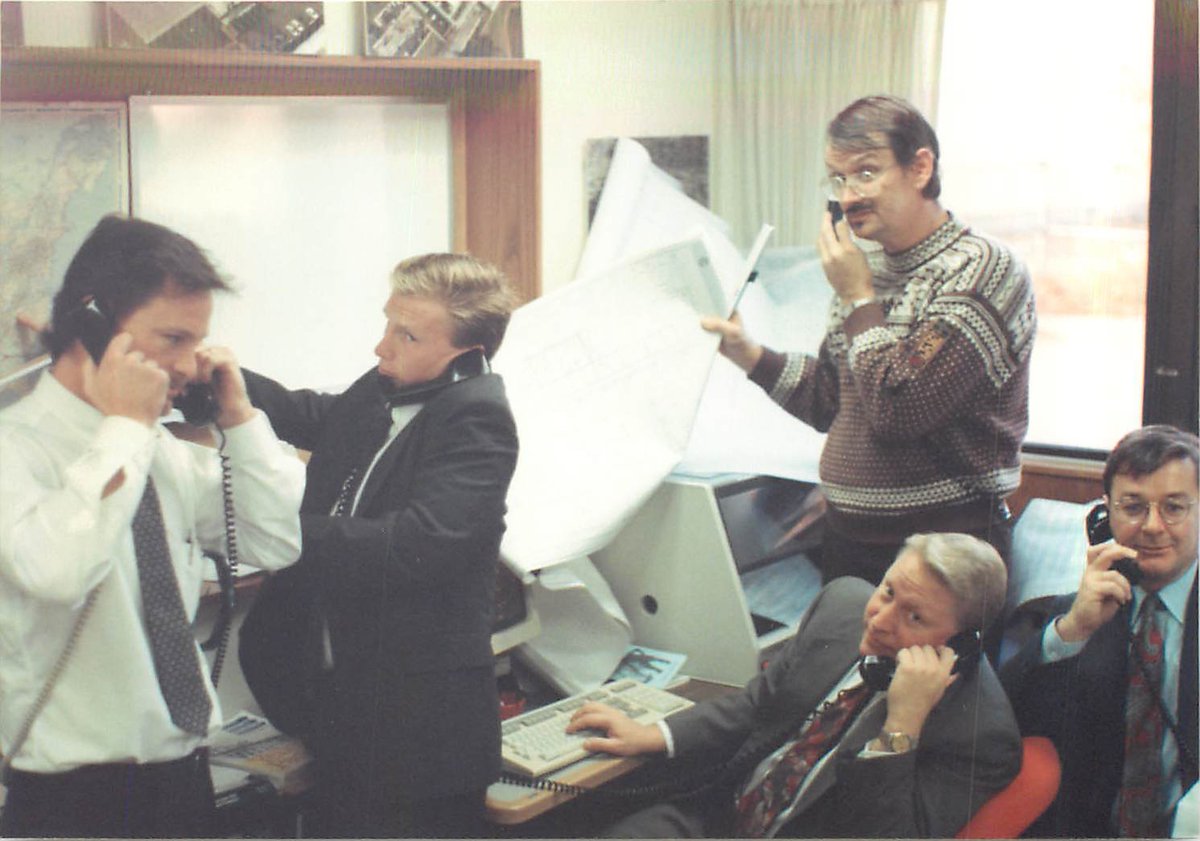 DCTaylorCo's tweet photo. From rotary dials📞 to digital dashboards💻, one thing hasn't changed:  our commitment to answering the call (literally) for our customers' roofing needs.

#ThrowbackThursday #RoofingPros #RoofingSince1954 #DCTaylorCo https://t.co/aJ8f1x3RzO