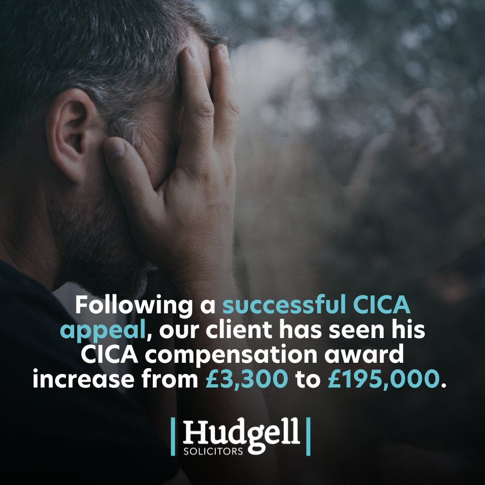 Following a successful CICA appeal, our client has seen his CICA compensation award increase from £3,300 to £195,000.

Our client from Wigan, who was left unable to work due to the severe psychological injuries he suffered as a result of being sexually abused as a child, was