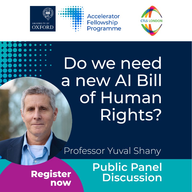 EthicsInAI's tweet photo. Do we need a new AI Bill of Human Rights? Join leading experts in a discussion, convened by the @EthicsinAI_AFP of the @EthicsInAI with the Center for Transnational Legal Studies, led by Professor Yuval Shany Including Professor Alondra Nelson, in London  📷 10 July 2025, 17:30
