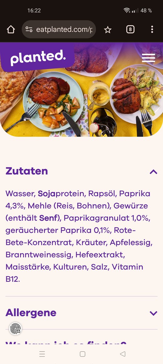 "Vegane Ersatzprodukte sind Chemie"

Auch vegane Ersatzprodukte:
Soja, Gewürze und Stärke 

😔 Wir werden vergiftet