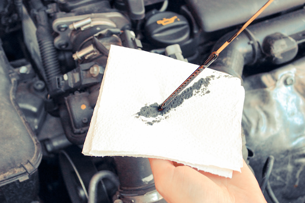 Did you know that your oil might look black long before it's "bad" or needs changing? Oil can darken due to detergents cleaning the engine. Rely on your car's manufacturer recommended schedule (or your oil life monitor) for oil changes, not just the color!