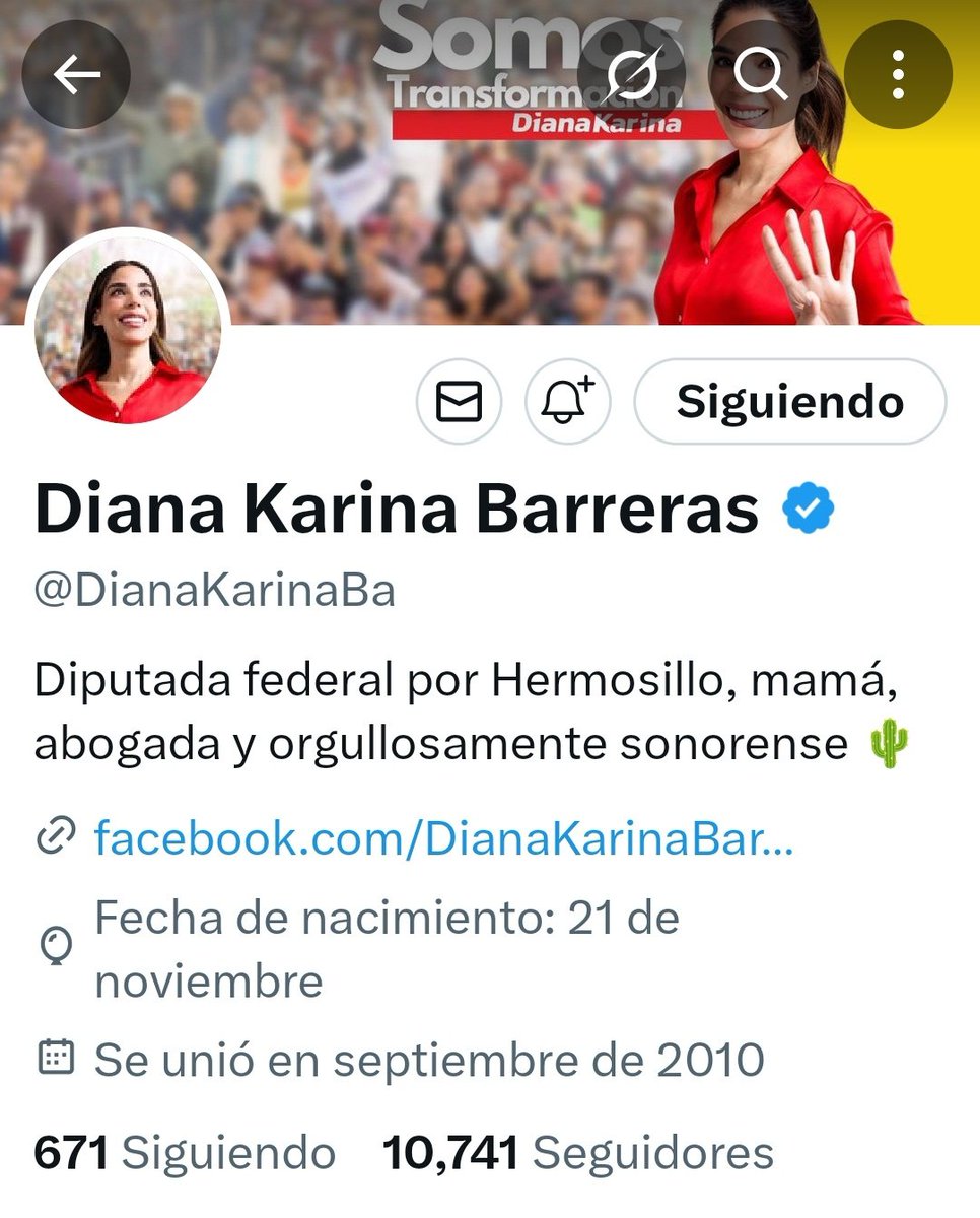 Andrea MS (@m2manriquez) on Twitter photo Esta es <a href="/DianaKarinaBa/">Diana Karina Barreras</a> esposa de <a href="/Sergeluna_S/">Sergio Gutz. Luna</a> presidente de la Camara de Diputados, Morenistas los dos, que haciendo uso de su poder mandaron censurar a una ciudadana que ni los ataco ni nada, el <a href="/INEMexico/">@INEMexico</a> como complice de censura y <a href="/Claudiashein/">Claudia Sheinbaum Pardo</a> como comparsa. #LeyCiberCensura Esta es <a href="/DianaKarinaBa/">Diana Karina Barreras</a> esposa de <a href="/Sergeluna_S/">Sergio Gutz. Luna</a> presidente de la Camara de Diputados, Morenistas los dos, que haciendo uso de su poder mandaron censurar a una ciudadana que ni los ataco ni nada, el <a href="/INEMexico/">@INEMexico</a> como complice de censura y <a href="/Claudiashein/">Claudia Sheinbaum Pardo</a> como comparsa. #LeyCiberCensura
