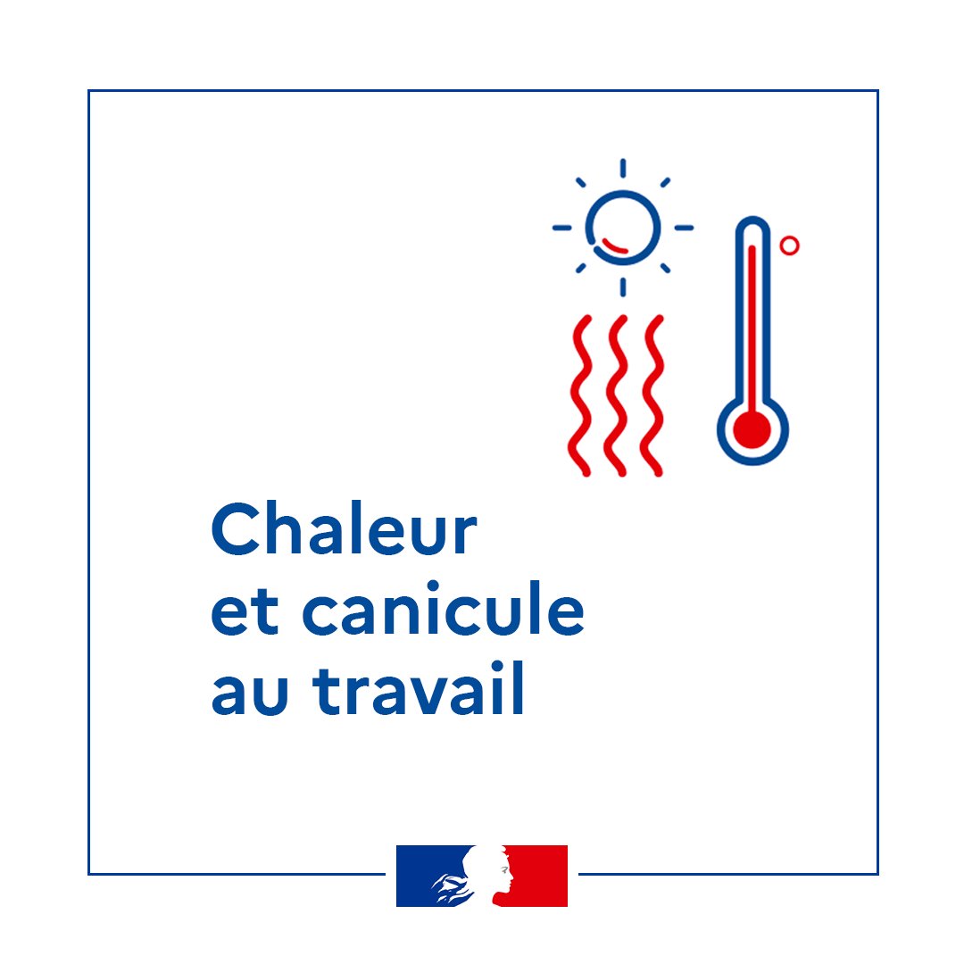 ☀ #Vaguedechaleur | Employeurs, les températures augmentent et, avec elles, les risques d’accidents travail liés à de fortes chaleurs.    

Face aux températures élevées, protégez vos salariés les plus exposés : aménagement des horaires, mise à disposition d’eau fraiche à